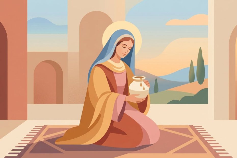 Maria Magdalena - Illustration prière catholique